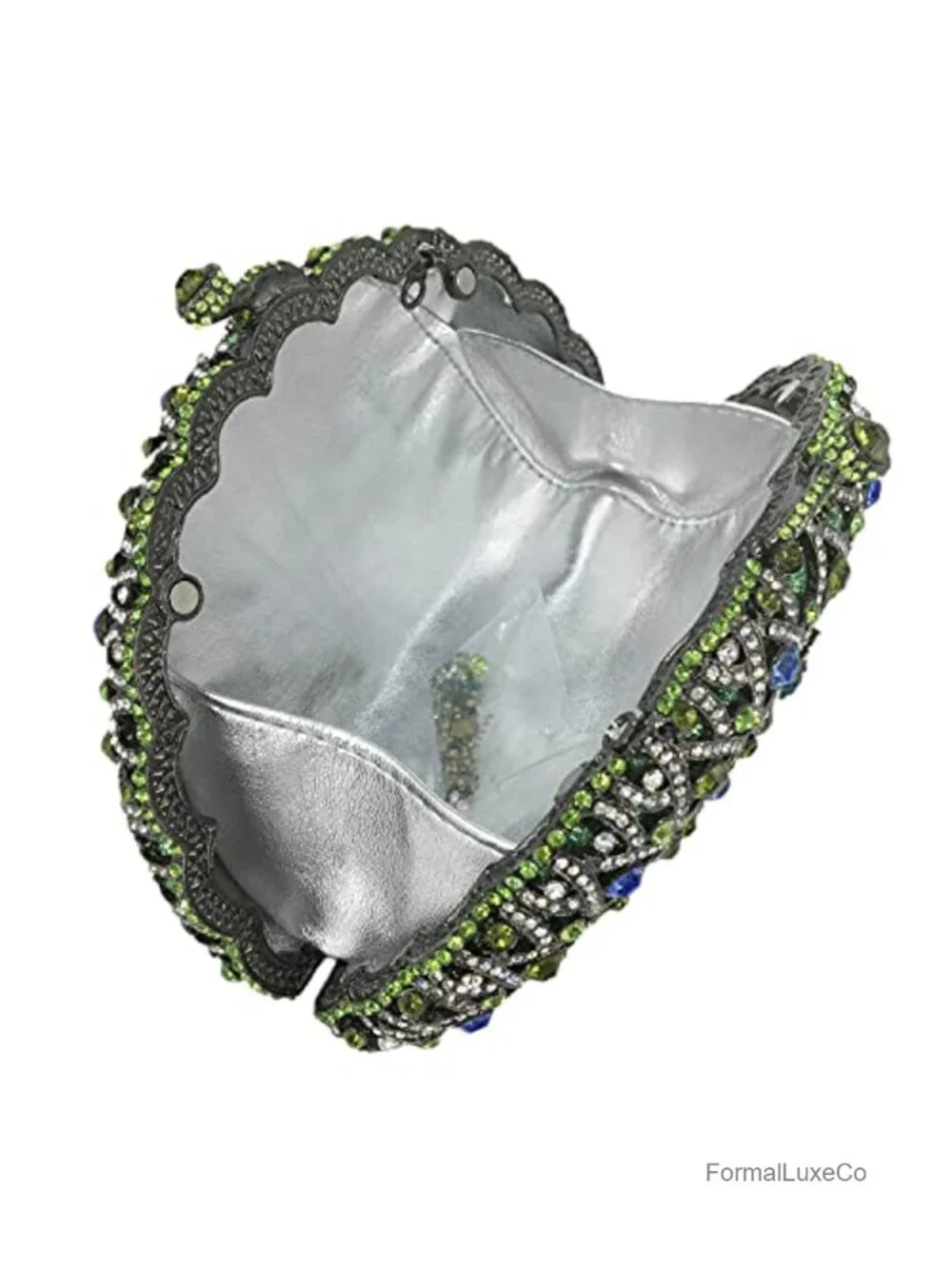 Crystal Rhinestone Clutch Purse, Evening Bag for Wedding Party, Detachable Chain